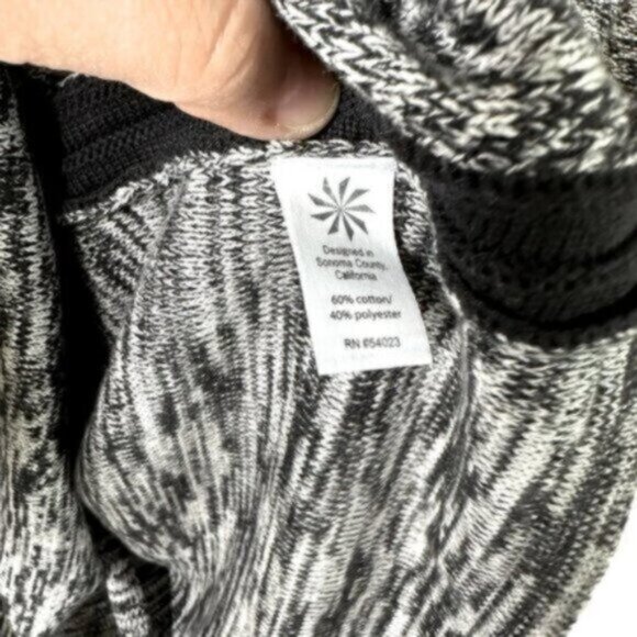 Athleta | Black & Gray Sweater Knit Dress Size Small - Picture 7 of 7